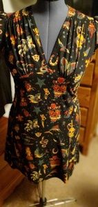 Pinup Retro Tattooed swing dress